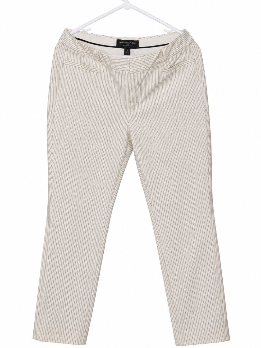Banana Republic Striped Straight-Leg Pants – Size 8
